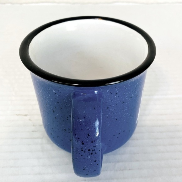 Dutch Bros Coffee Blue Speckled Arizona Outline W/ Windmill Logo Mug 16oz - Picture 2 of 6